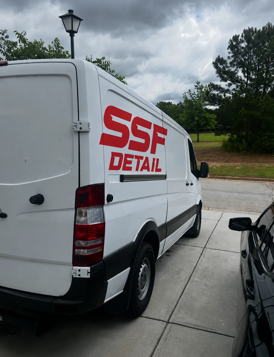 SSF Detail mobile service van on driveway