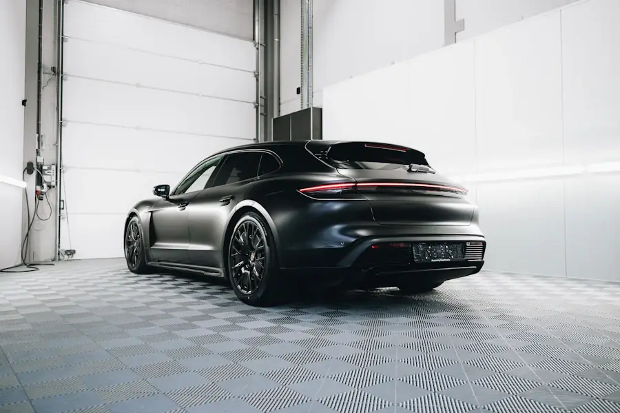 Window Tint - Porsche in Shop